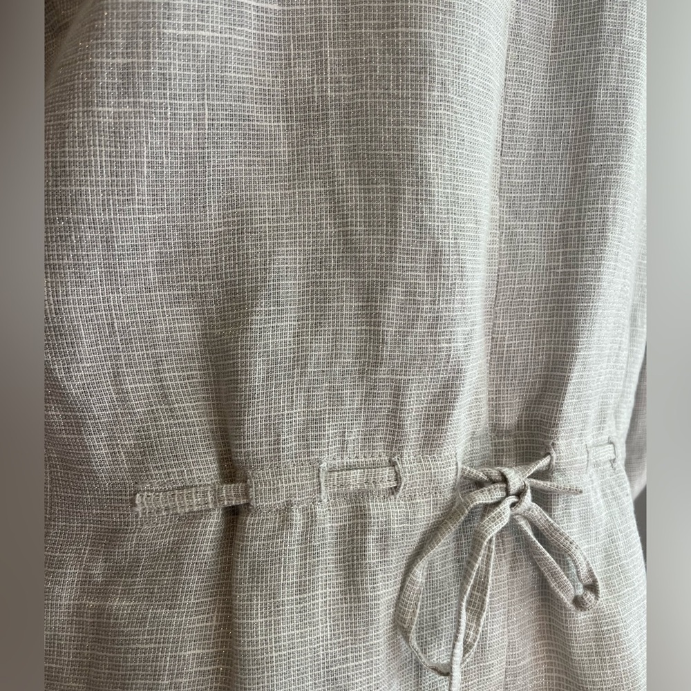 J. Jill Cream Blazer size medium Linen Blend - Picture 7 of 12